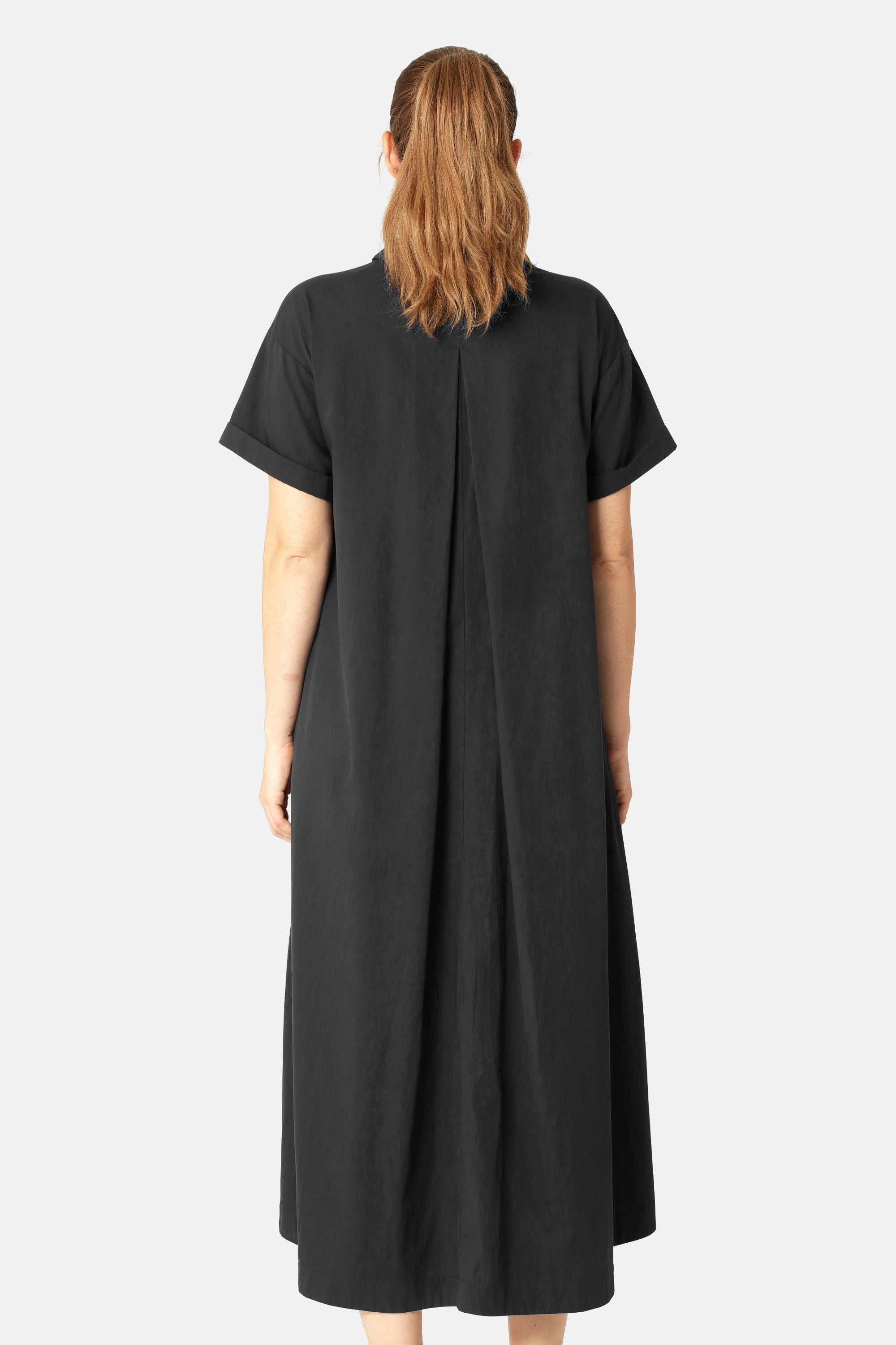 Lang Kjole A-form - Dark Indigo